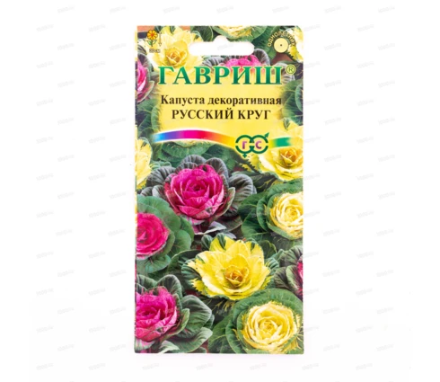 Семена Капуста декоративная Русский круг, Гариш, 0,1 гр, Евро