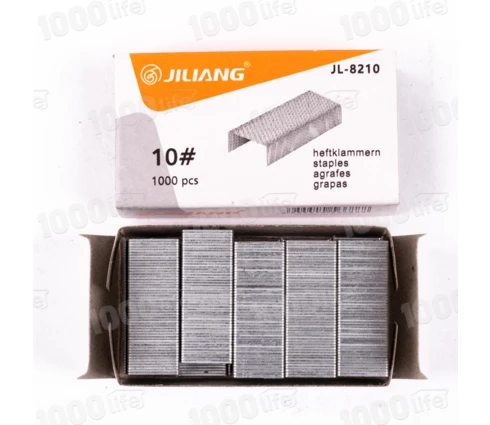 Скобы для степлера Jiliang №10, 1000 шт