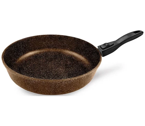 Сковорода НЕВА металл посуда NEVA Granite Brown NGB028, 28 см, съемная ручка