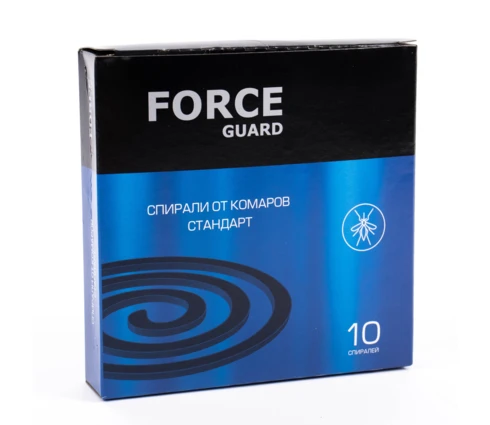 Спирали FORCE guard, от летающих насекомых, стандарт, синие, 10 шт