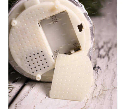 Сувенир новогодний Шар со снегом, 16,5*12 см, с подсветкой, с музыкой, USB