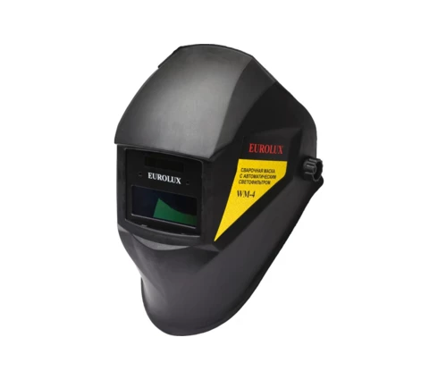 Сварочная маска Eurolux WM-4, хамелеон, размер экрана 90*35 мм, степ затемн 4-11 DIN DIN