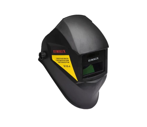 Сварочная маска Eurolux WM-4, хамелеон, размер экрана 90*35 мм, степ затемн 4-11 DIN DIN