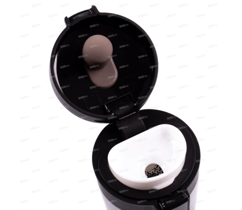 Термокружка Sakura TM-01-380CR, 380 мл с кнопкой, серебро