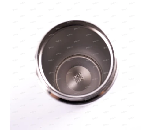 Термокружка Sakura TM-01-380CR, 380 мл с кнопкой, серебро