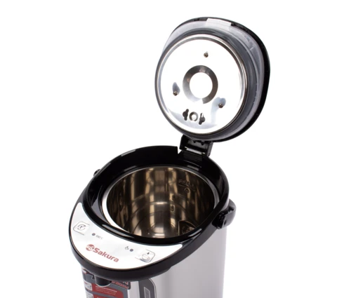 Термопот Sakura SA-314BS, черно-металлический, 4,5 л