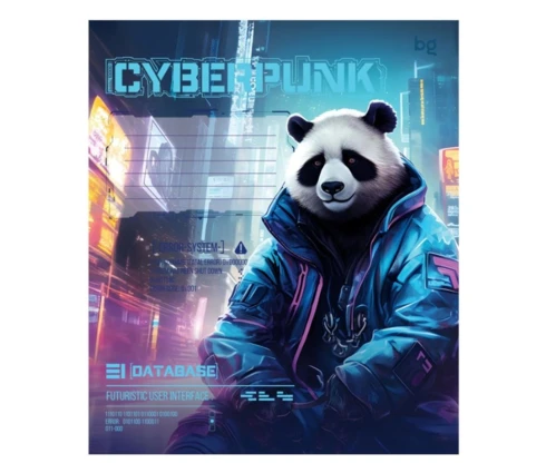 Тетрадь 12 л BG Cyberpunk, клетка