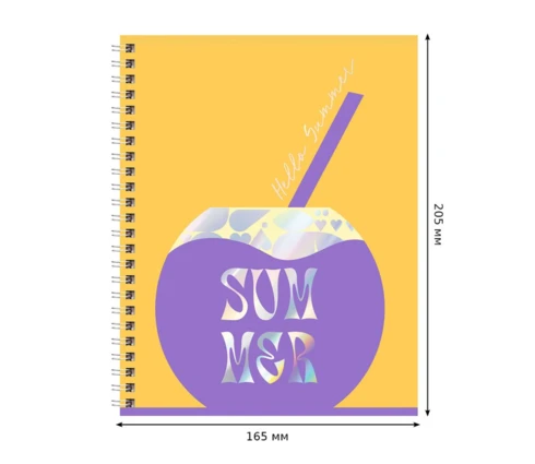 Тетрадь 48 л BG Summer, А5, на гребне, линия