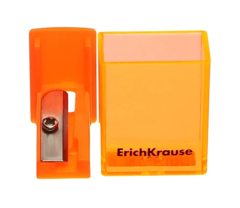 Точилка ErichKrause Base Mini, Neon, с контейнером