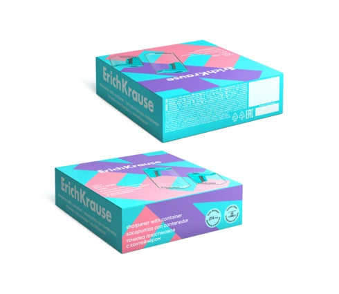Точилка ErichKrause Pastel, с контейнером