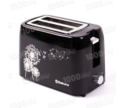 Тостер Sakura SA-7608BK, черный, 750 Вт