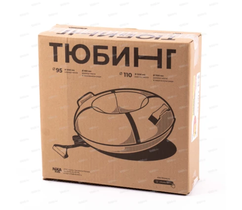 Тюбинг NiKA, 100 см, красный с желтым