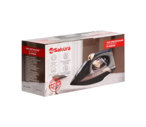 Утюг Sakura SA-3068CBK, керамическая подошва, 2400 Вт
