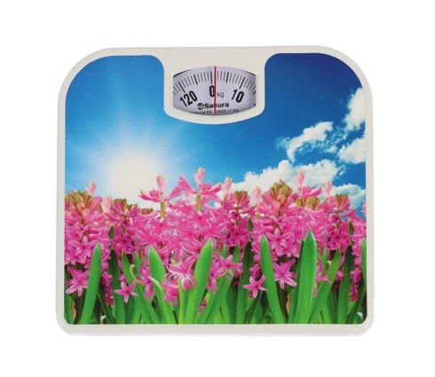 Весы напольные Sakura SA-5000-7 Гиацинты, механические, до 130 кг