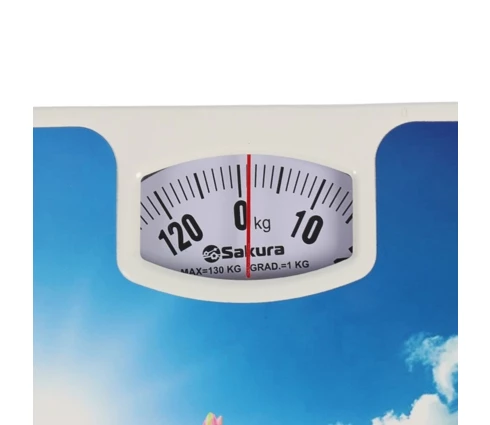 Весы напольные Sakura SA-5000-7 Гиацинты, механические, до 130 кг
