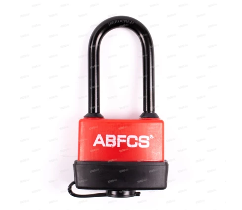 Замок навесной ABFCS, 70 мм, влагозащищенный, длинная дужка, 3 ключа