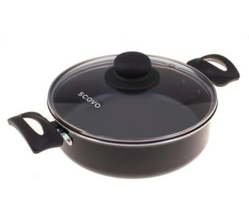 Жаровня SCOVO Consul RC-038, 20 см, стеклянная крышка