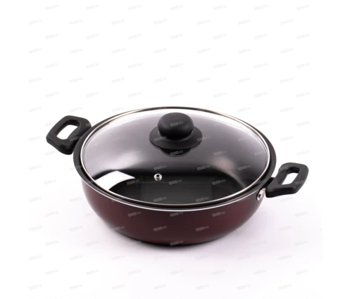 Жаровня SCOVO Эксперт СЭ-012, 3,1 л, 24 см, стеклянная крышка